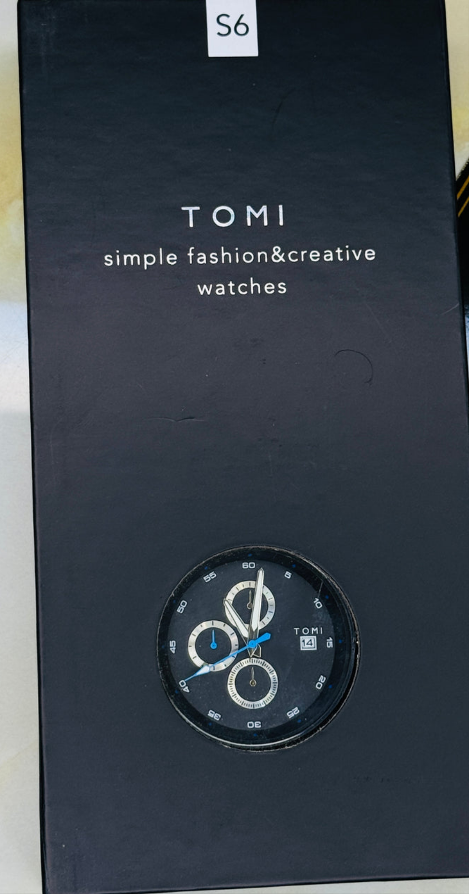 Tomi S6C All Black Gift Set Watch