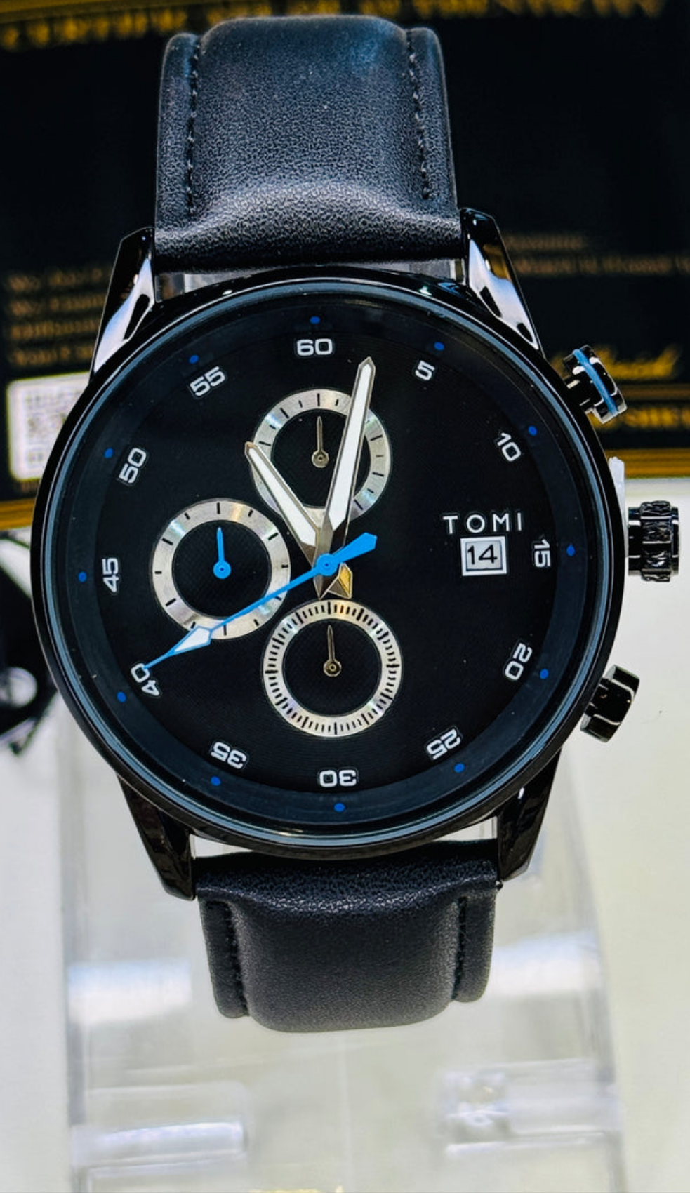 Tomi S6C All Black Gift Set Watch