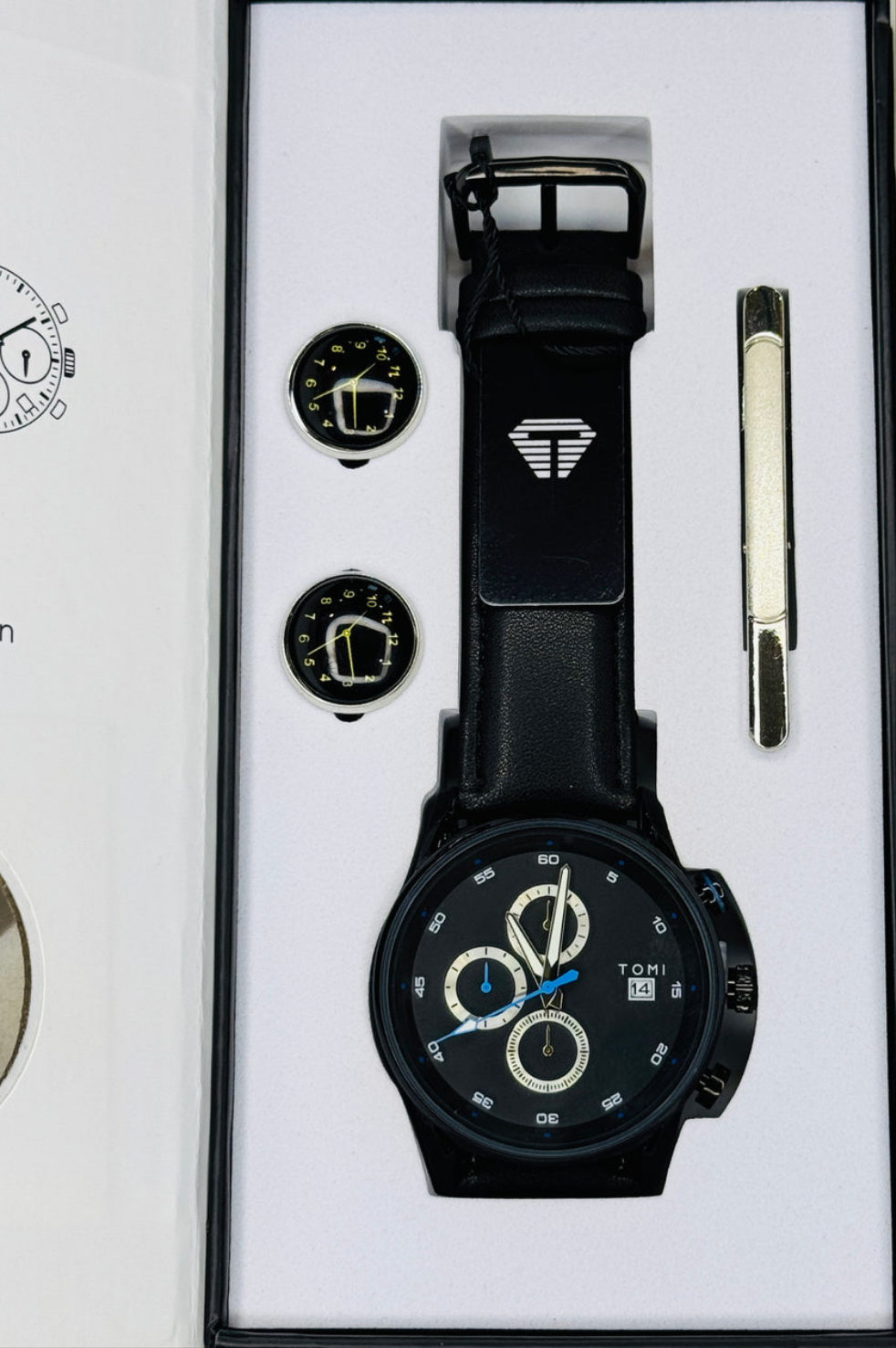 Tomi S6C All Black Gift Set Watch
