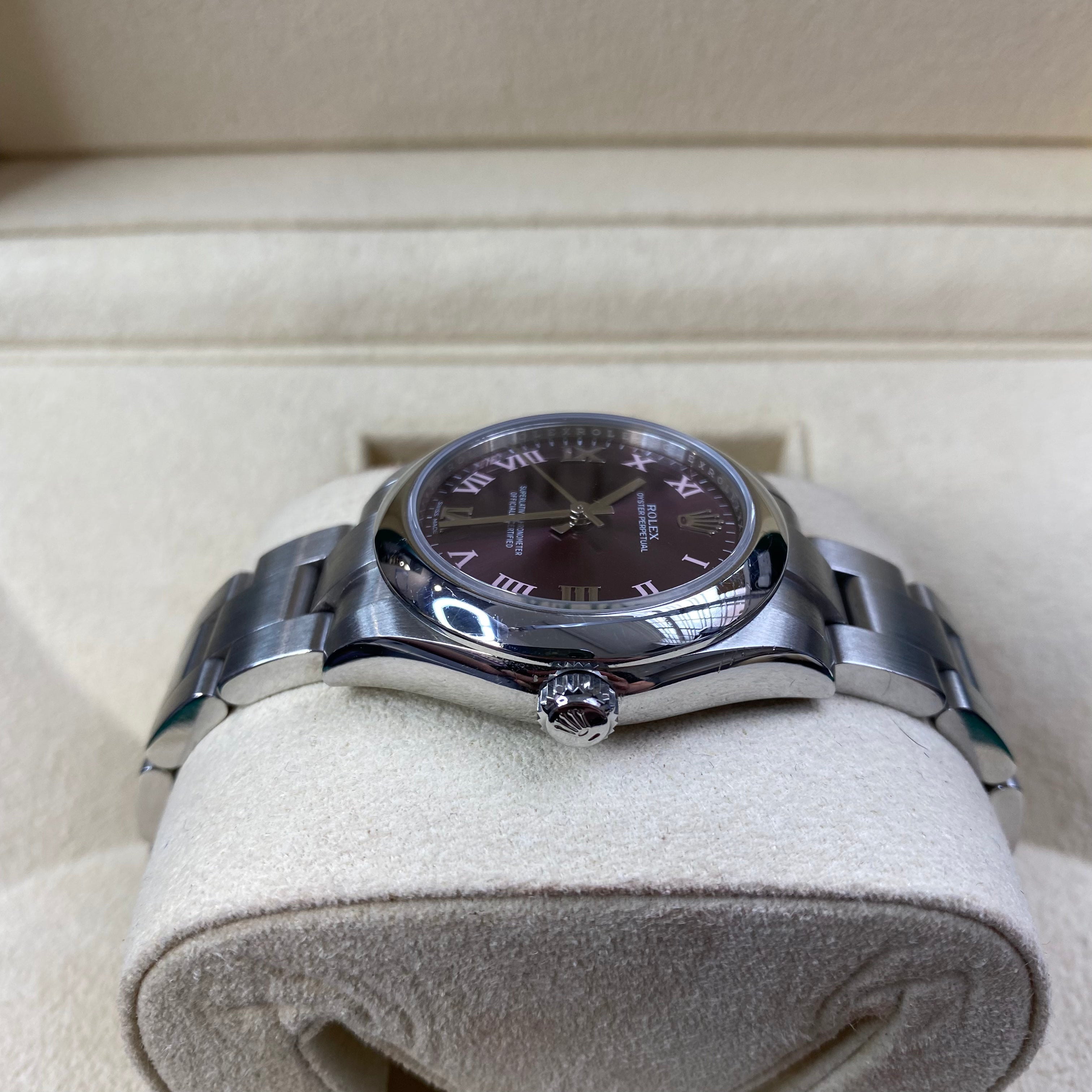 Rolex Oyster Perpetual Aubergine
