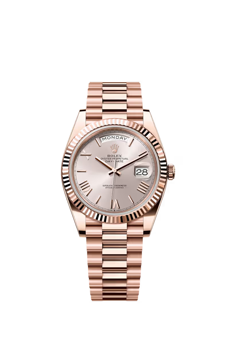 Day-Date 40 — Everose Gold | Sundust Dial