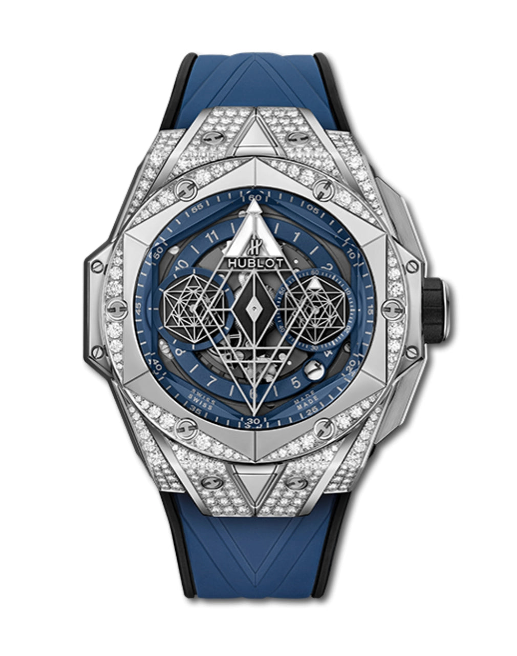 Big Bang Sang Bleu II Titanium Blue Pavé