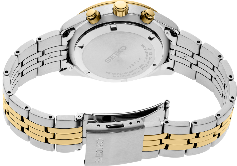 Seiko Men’s Chronograph Classic Two-Tone Gold