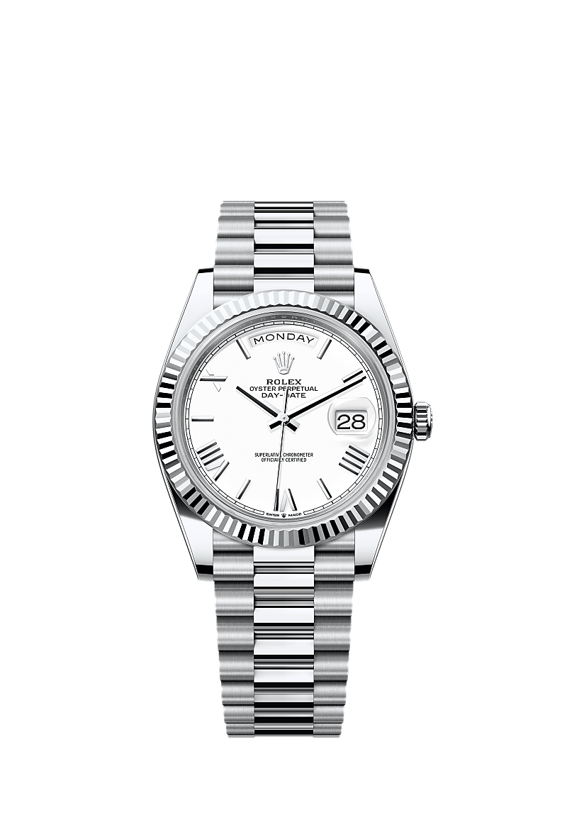 Day-Date 40 White Monarch