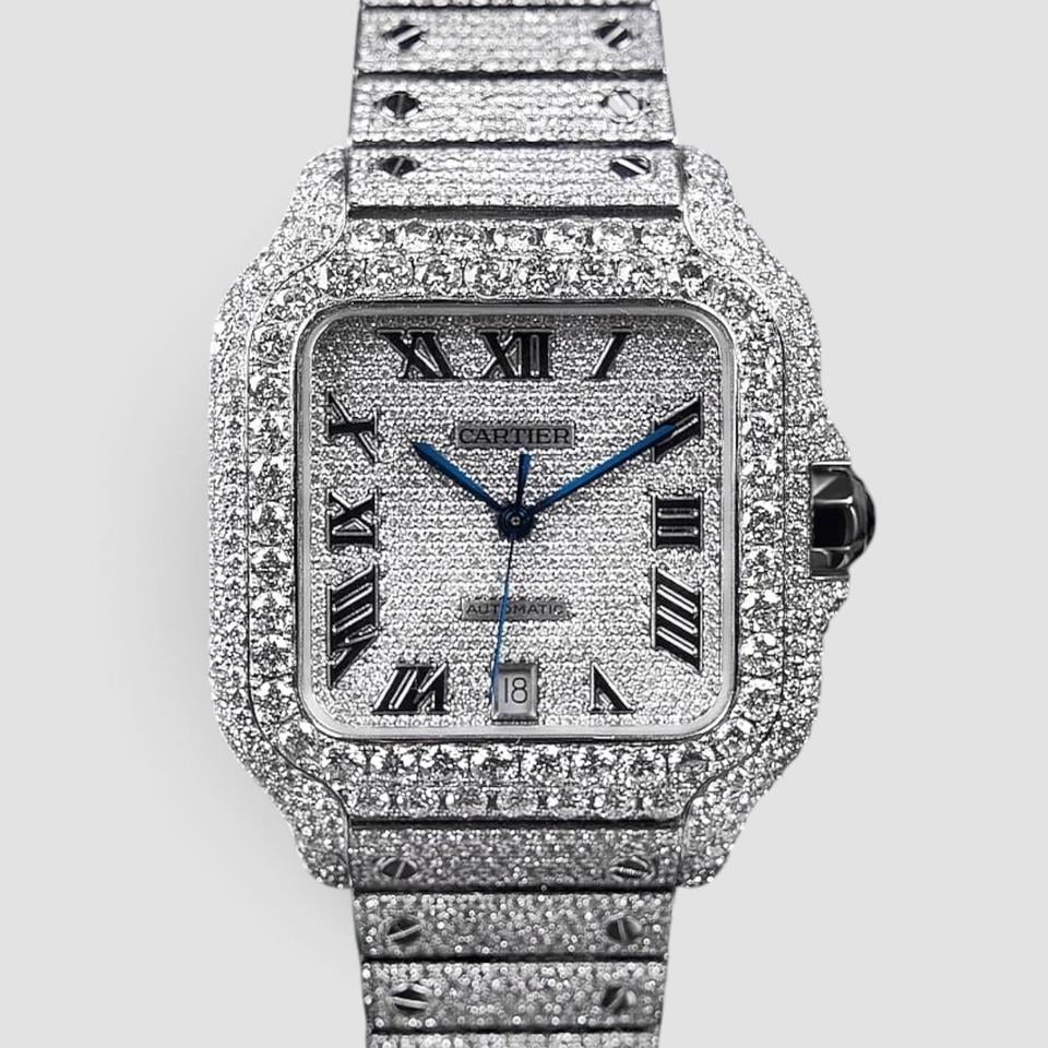 Santos de Cartier Custom Diamond-Set