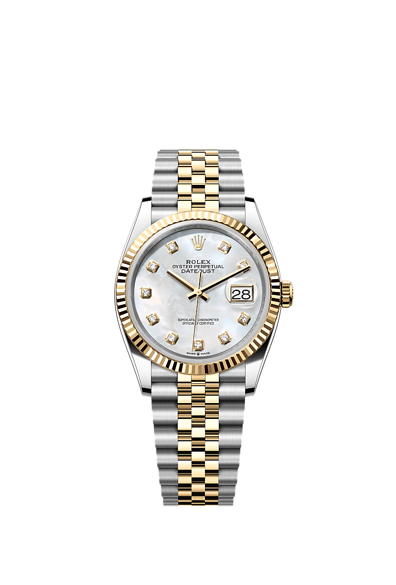 Datejust | White Mother-of-Pearl & Diamonds